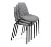 Стул мягкий SHT-ST29-C20/S130 HD серый туман / черный муар (SHF) - интернет магазин Масса Мебель