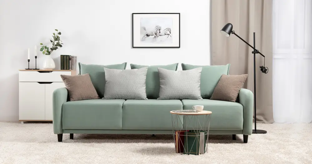 Диван прямой Дакота еврокнижка, велюр (NG) | Интернет магазин Масса Мебель