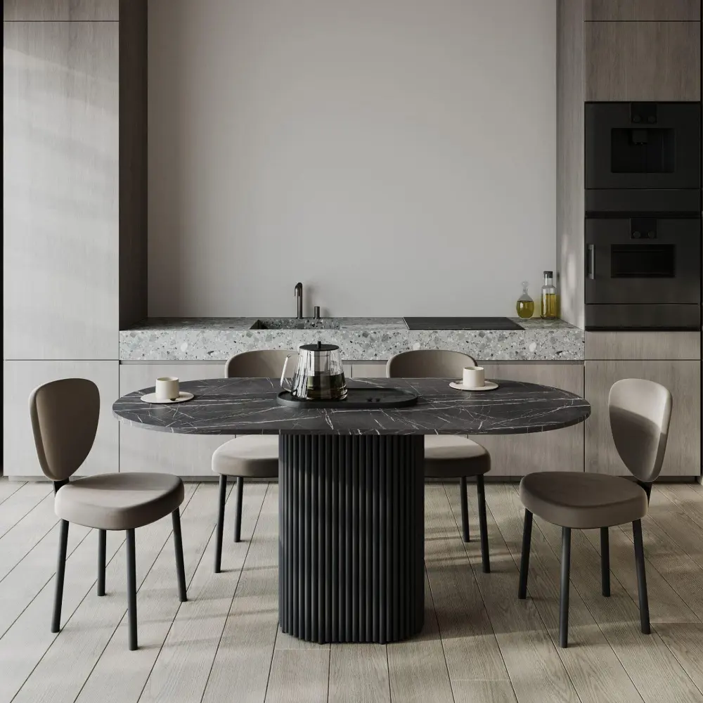 Стол обеденный Конса (Черный)