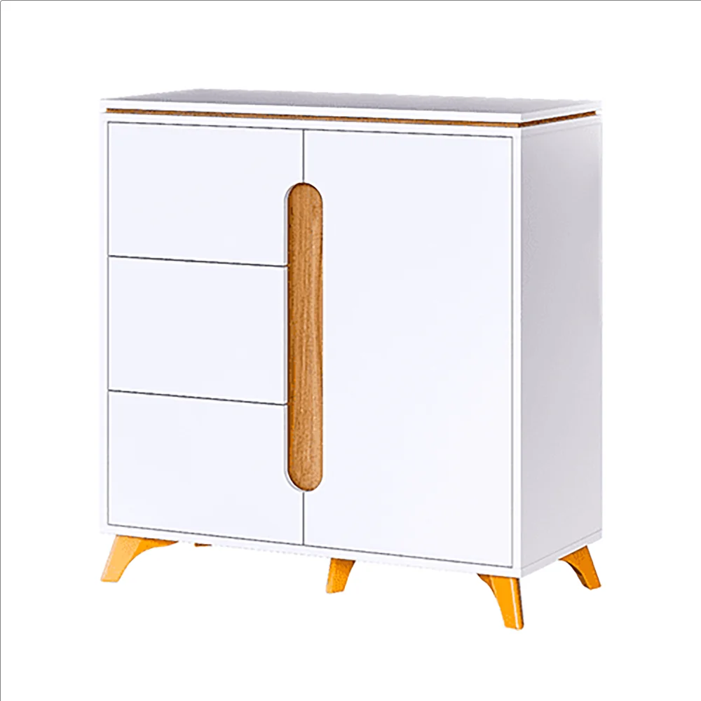 Мебель для детской Сканди Белый снег/Орех лион (CLP) | Интернет магазин Масса Мебель