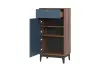 Комод Brass КМ-4 синий/каштан (NK) | Интернет магазин Масса Мебель