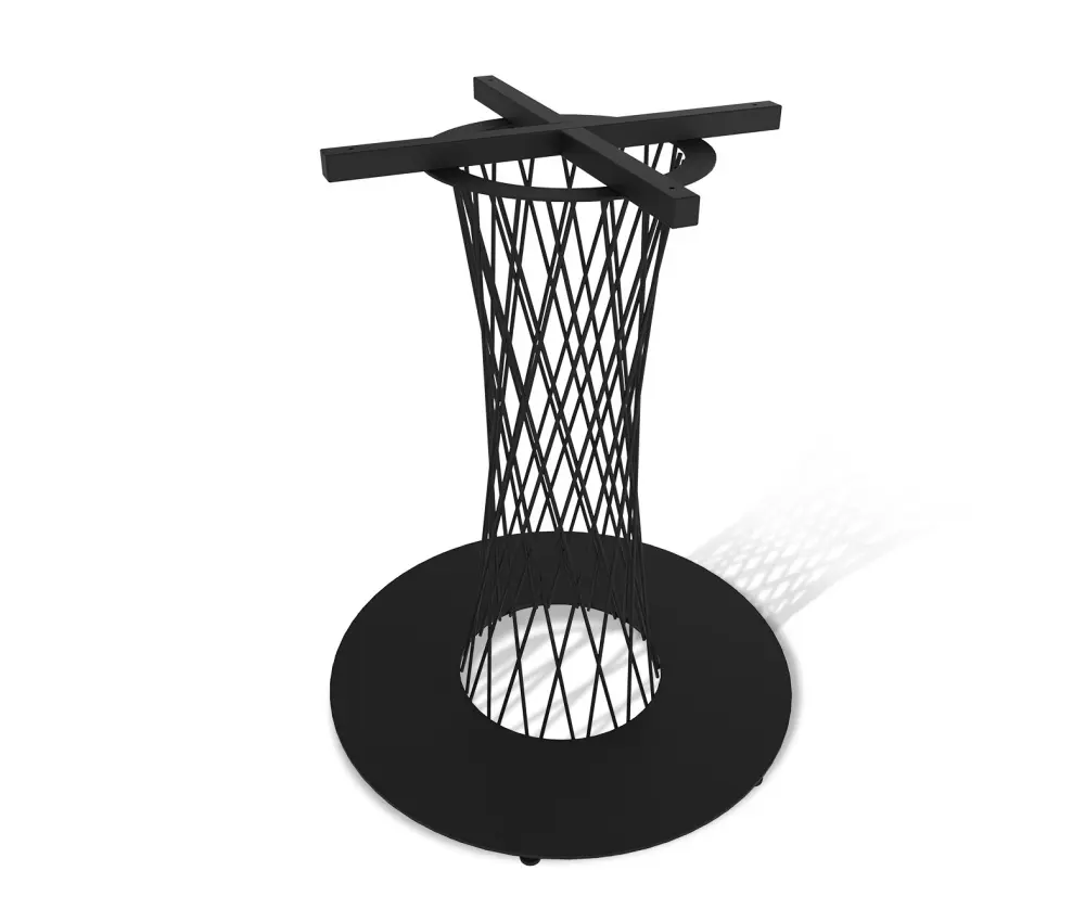 Стол обеденный круглый SHT-TU3-1/TT 90 МДФ черный муар / каменный уголь (SHF) | Интернет магазин Масса Мебель