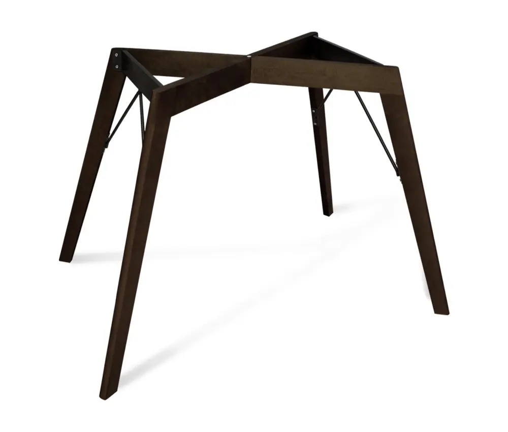 Стол обеденный бочкообразный SHT-TU9-2/TT41 МДФ венге дерево/сангай (SHF) снято | Интернет магазин Масса Мебель