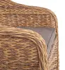 "Равенна" плетеное кресло из искусственного ротанга (гиацинт), цвет соломенный (sis) | Интернет магазин Масса Мебель