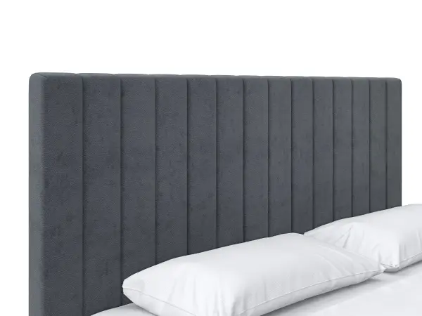 Кровать мягкая двуспальная Саманта 160х200 (MSS) (Серый)