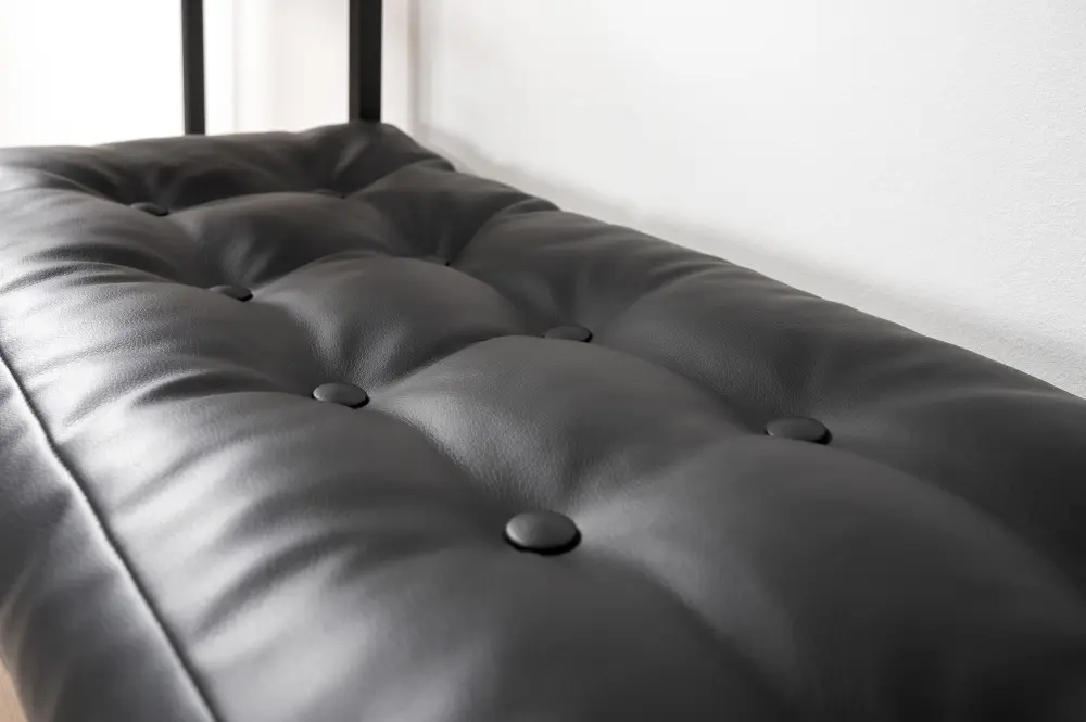 Прихожая Гранд 15.124 Дуб Крафт табачный, Кожзам HOLST Black (Mob) | Интернет магазин Масса Мебель