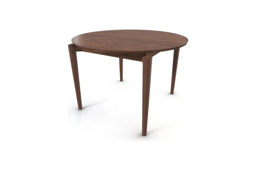 Стол обеденный круглый Морена Светлый Дуб (Темный Орех)