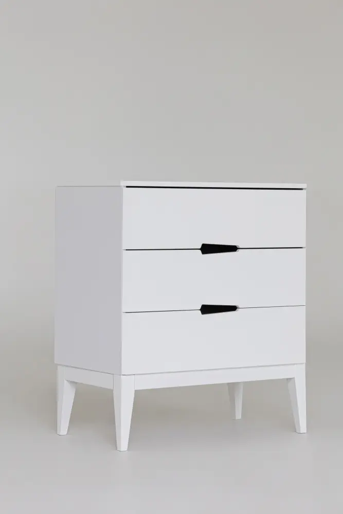 Комод Mia с пеленальным столиком белый Выставочный образец (ANT) - интернет магазин Масса Мебель