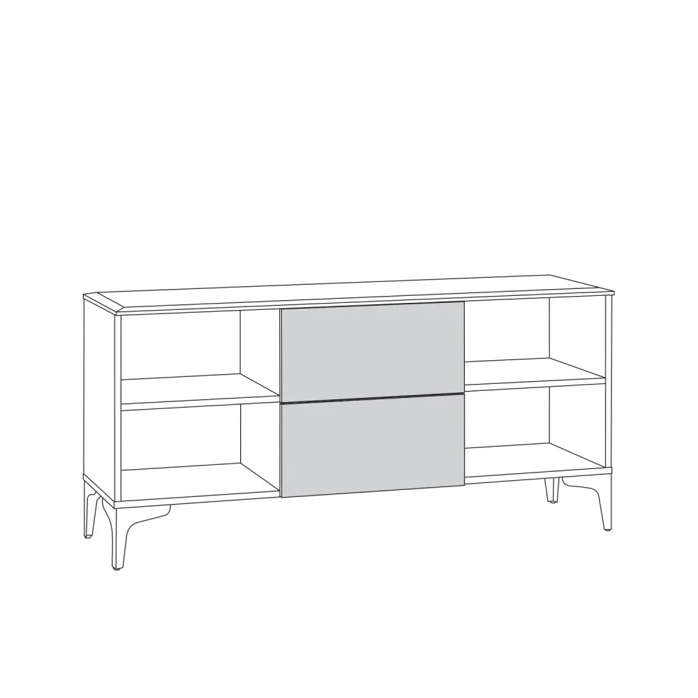 Тумба под ТВ 16.45  Валенсия белый/шагрень (Mob) | Интернет магазин Масса Мебель