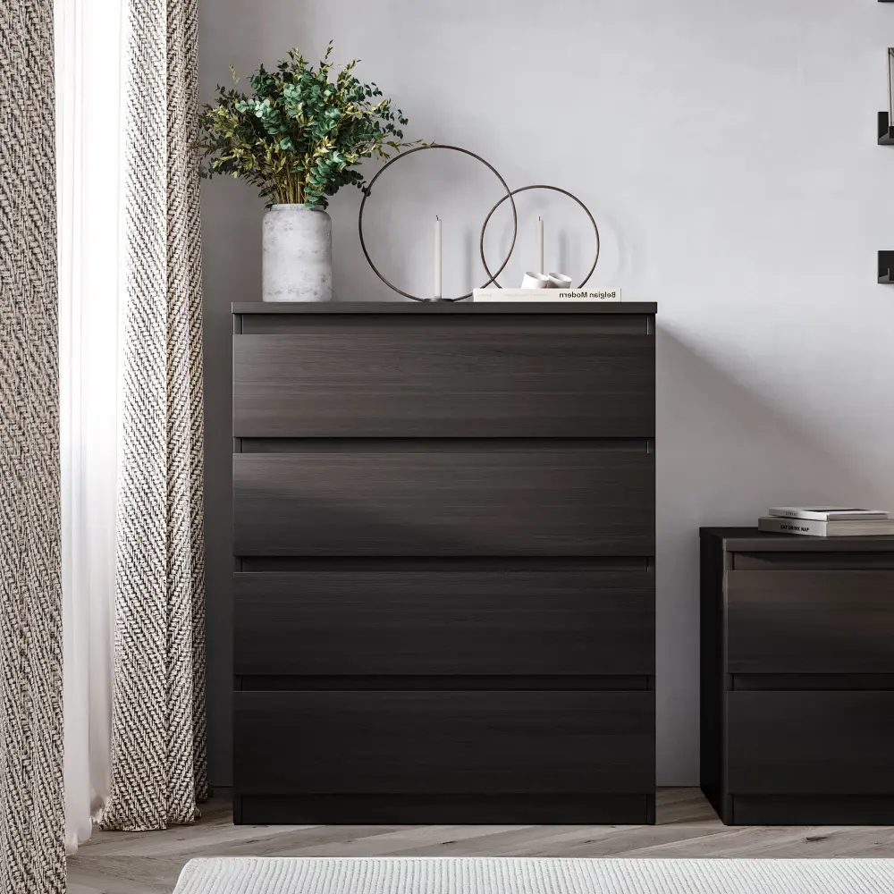 Комод Мальта дуб венге 4 ящика 80х99 (GL) | Интернет магазин Масса Мебель