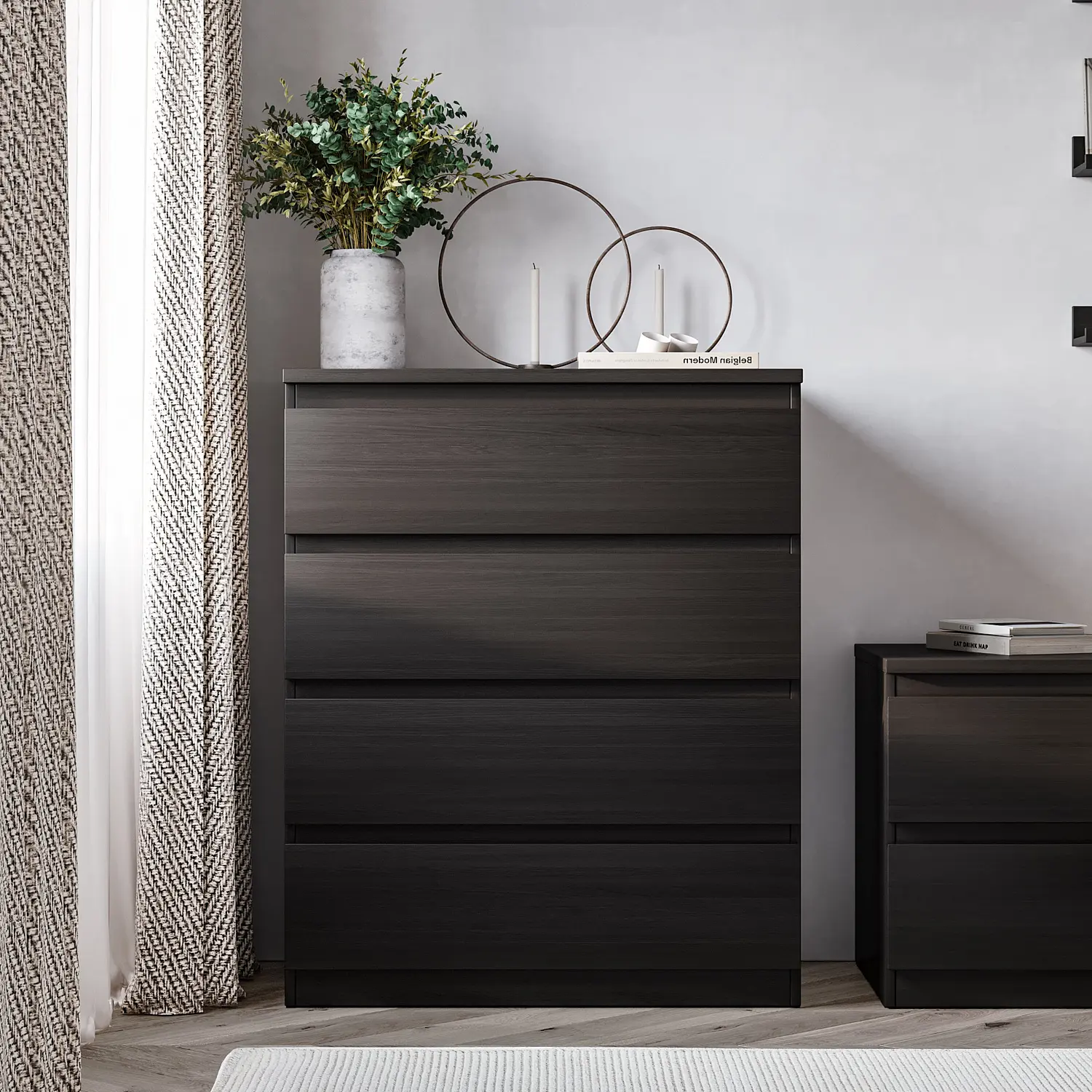 Комод Мальта дуб венге 4 ящика 80х99 (GL)