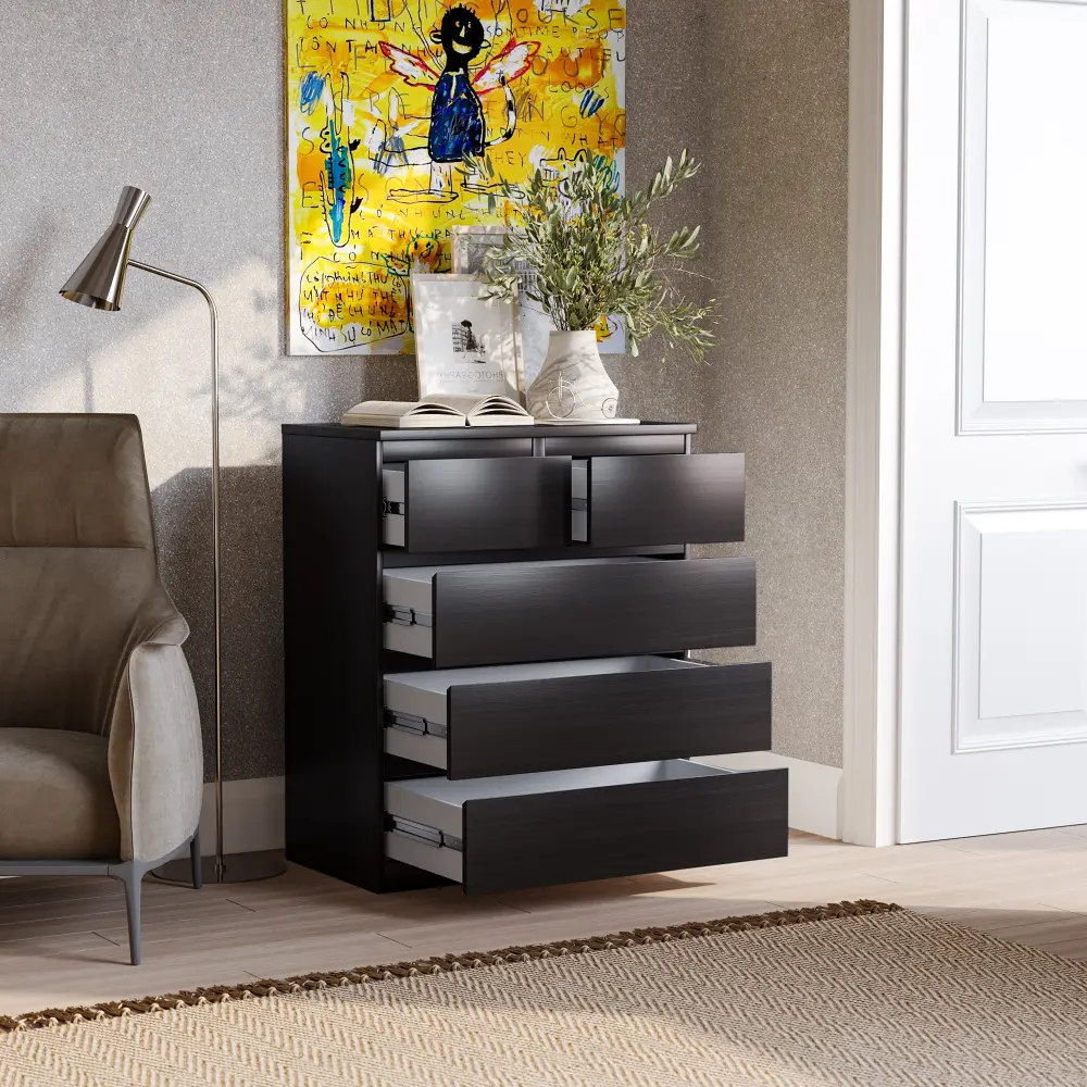 Комод Мальта дуб венге 3+2 ящика 80х99 (GL) - интернет магазин Масса Мебель