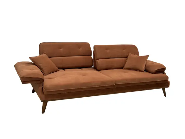 Диван прямой Bella Tile 320, кирпичный велюр (Турция)