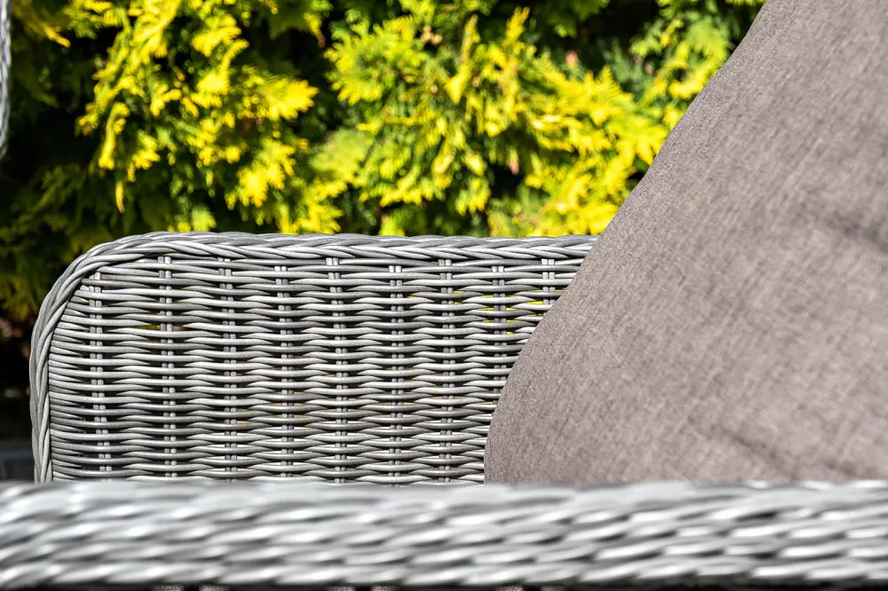 "Гляссе" диван трехместный из искусственного ротанга, цвет графит (sis) - интернет магазин Масса Мебель