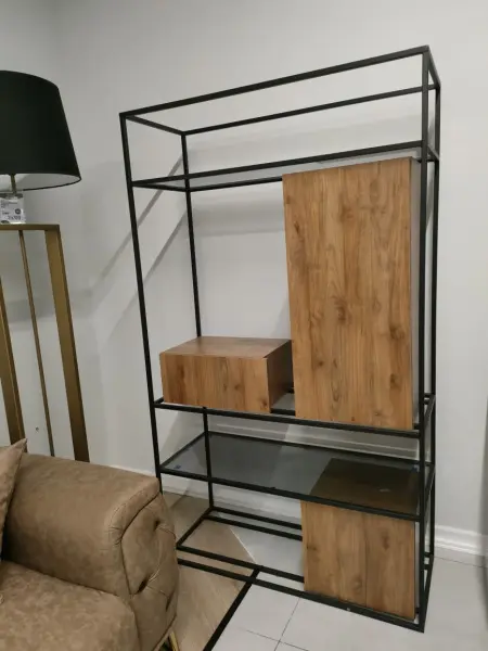 Стеллаж из металлического профиля и МДФ SIENNA Турция - интернет магазин Масса Мебель