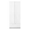 Шкаф для одежды комбинированный Сириус 2 двери и 1 ящик белый (GL) | Интернет магазин Масса Мебель