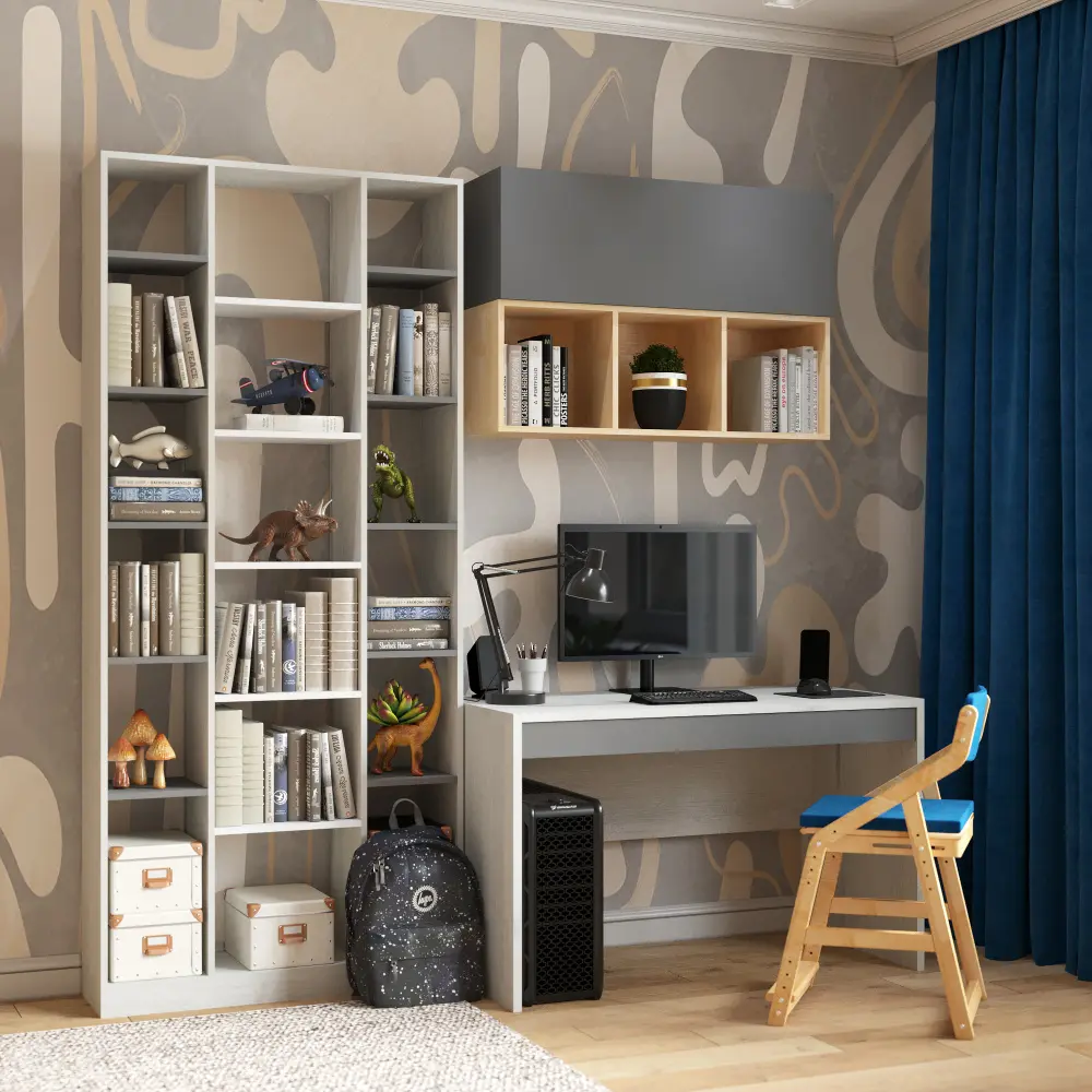 Полка Три куба Дуб ирландский коллекция 2+2 (POP) - интернет магазин Масса Мебель