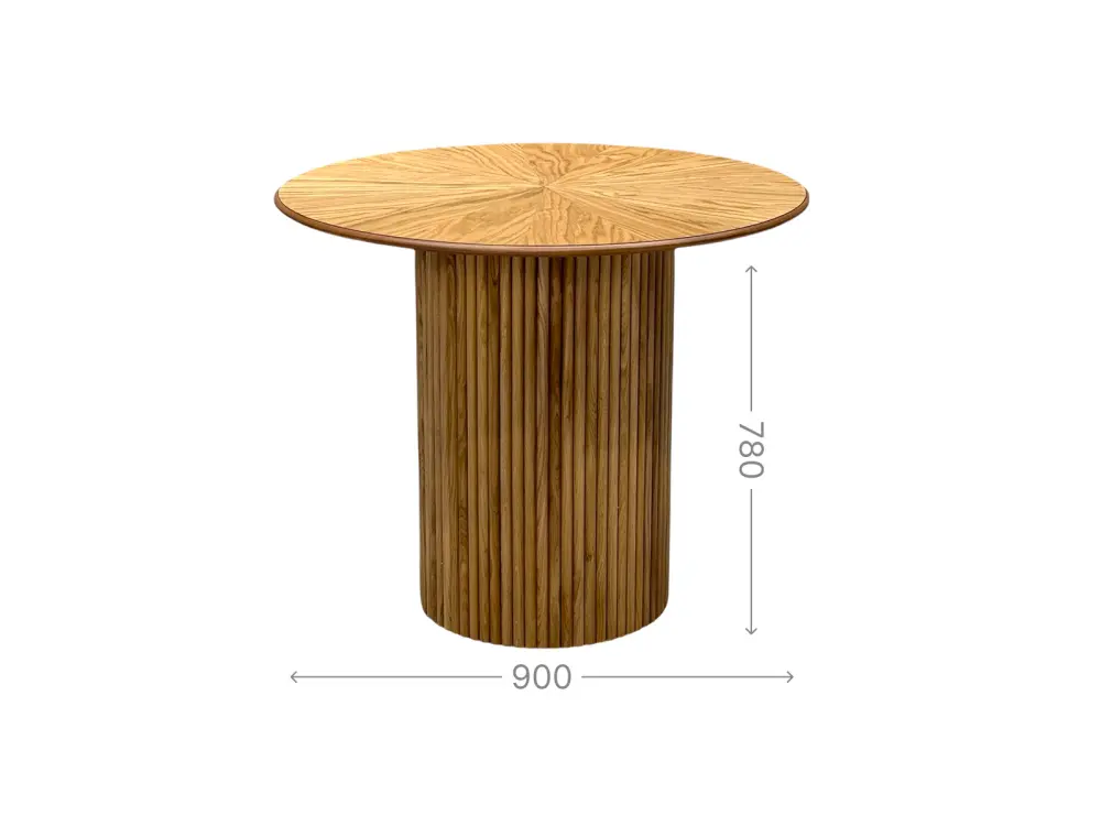 Стол обеденный круглый Рига Д-2 МДФ-дуб, MASSA 