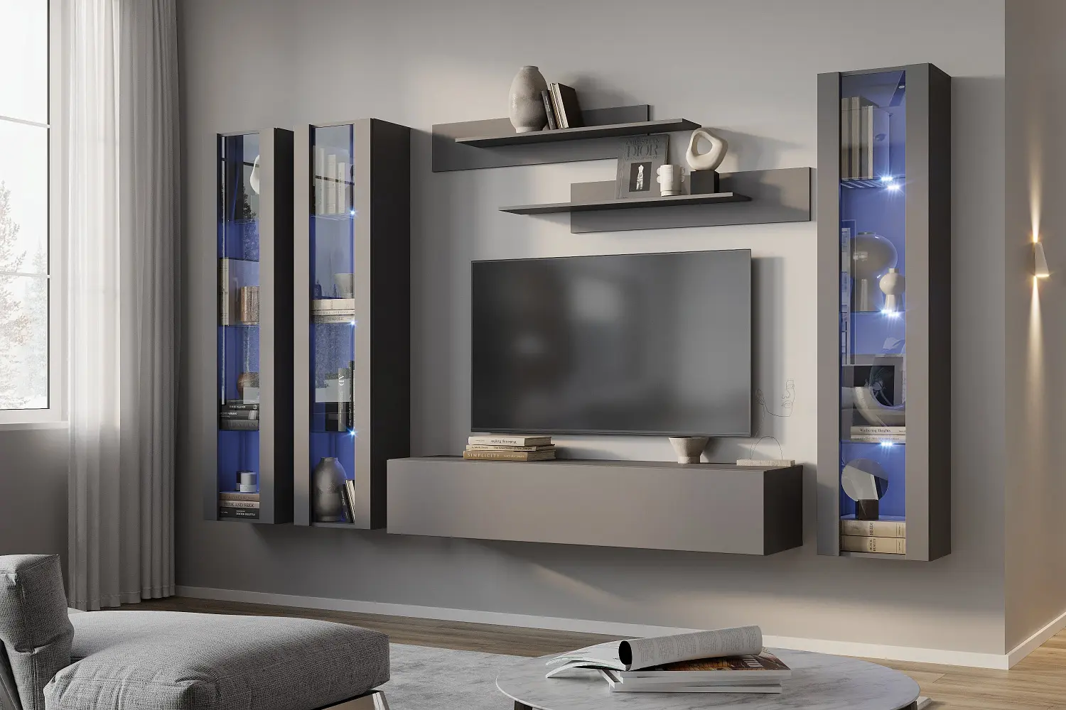 Комплект мебели в гостиную Point К-11 Серый графит (NK)