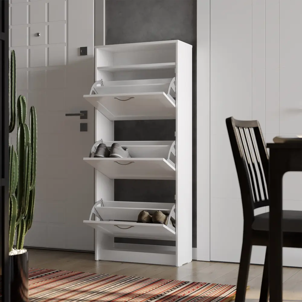 Тумба для обуви Сириус 60х143 белый (GL) | Интернет магазин Масса Мебель