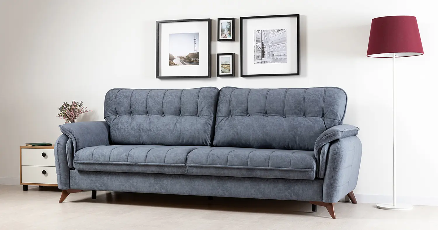 Диван прямой Дорис еврокнижка, велюр (NG)