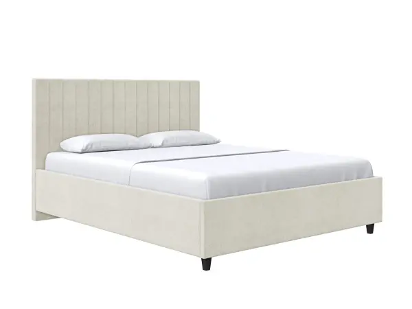 Кровать мягкая двуспальная Саманта 180х200 (MSS) (Бежевый)