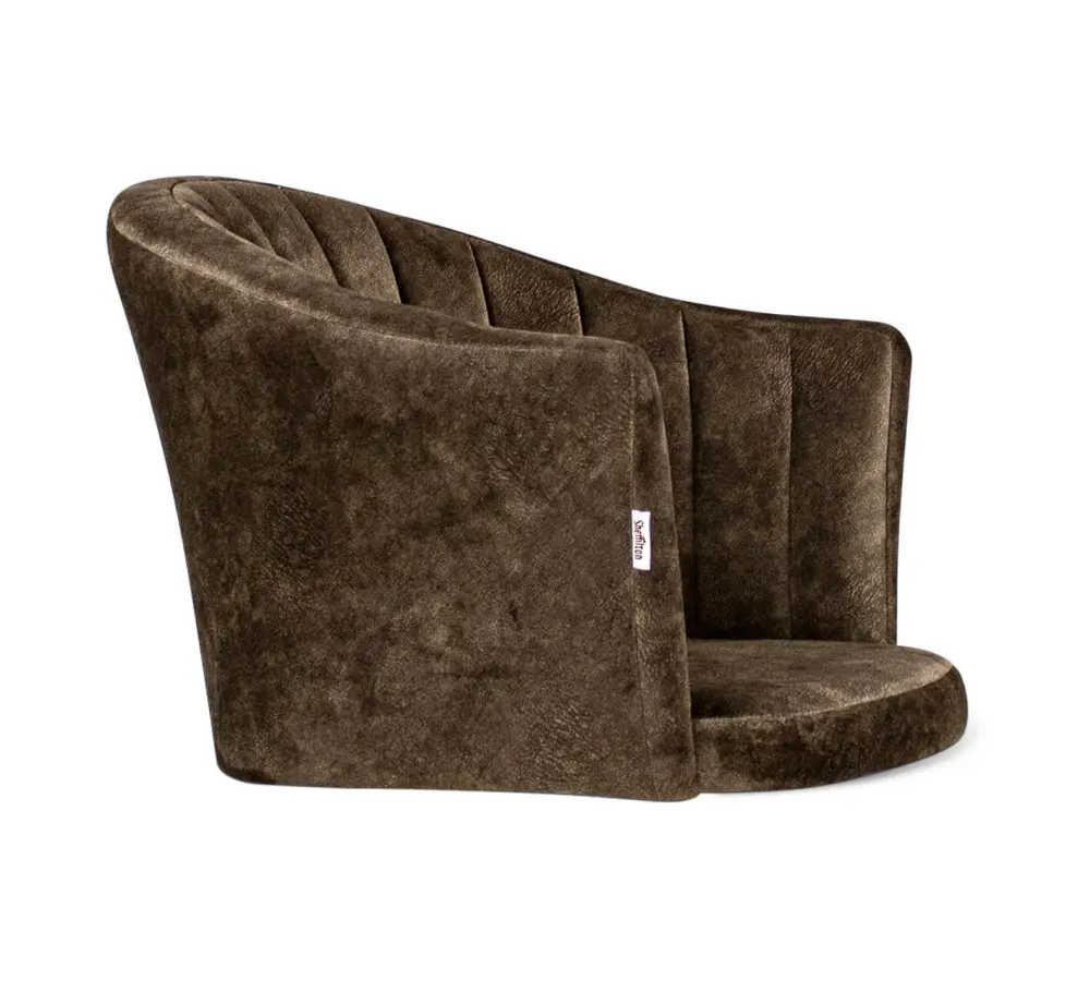 Стул мягкий SHT-ST42-1/S107 кофейный трюфель / черный муар (SHF) - интернет магазин Масса Мебель