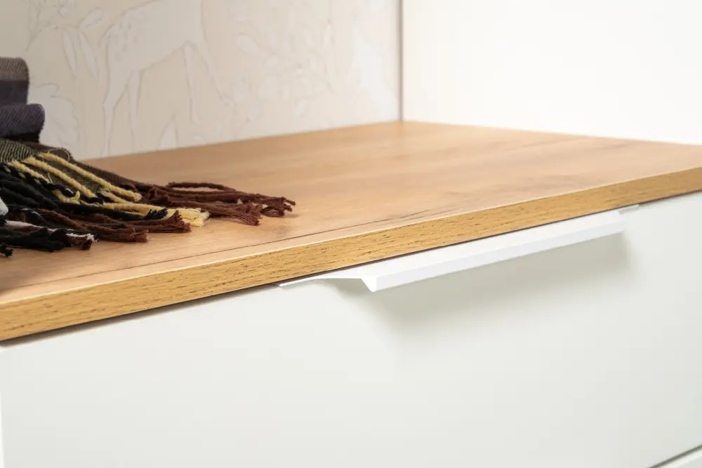 Комплект мебели в прихожую Октава  Дуб Крафт Золотой/Белый Шагрень (Mob) | Интернет магазин Масса Мебель