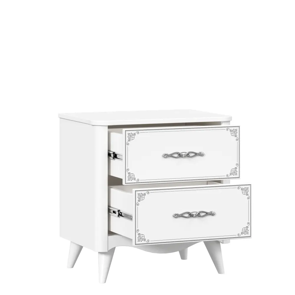 Тумба прикроватная Элис (Белый) ЛД | Интернет магазин Масса Мебель