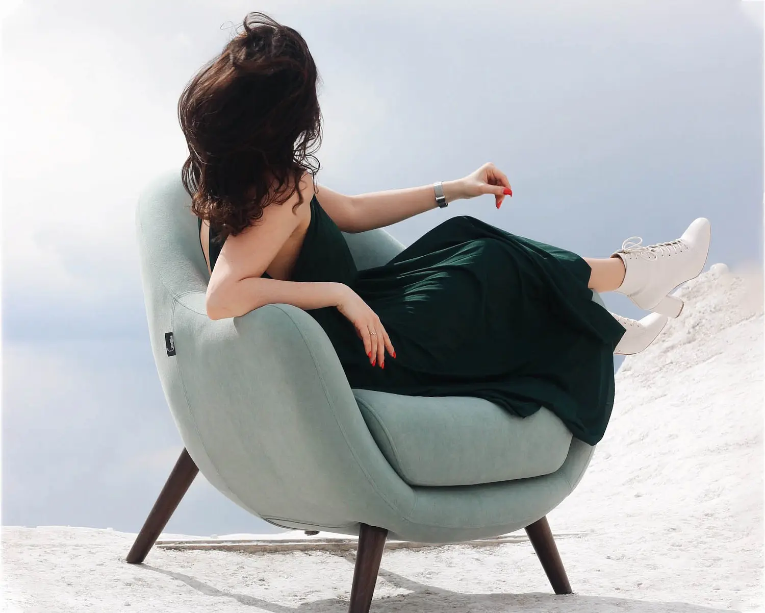 Кресло Анхель (Орех /Велюр фреш) GT