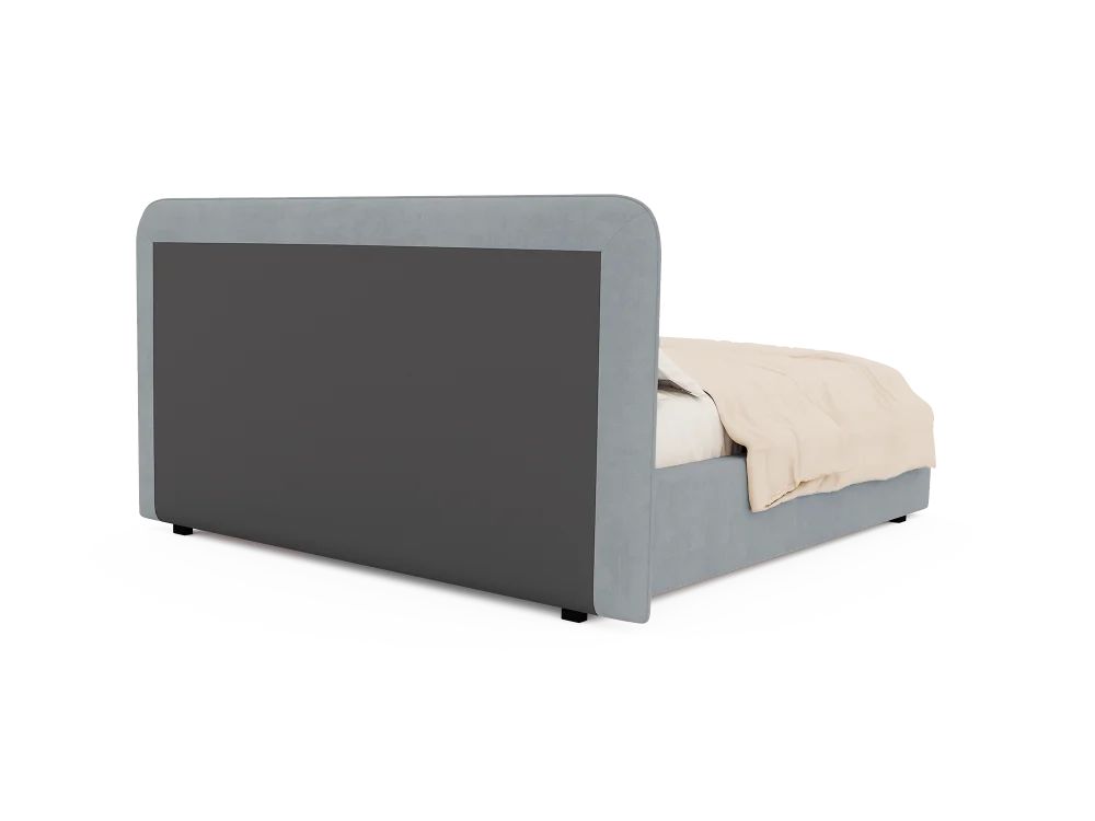 Кровать мягкая двуспальная Нейрис 160х200 (Светло-серый)