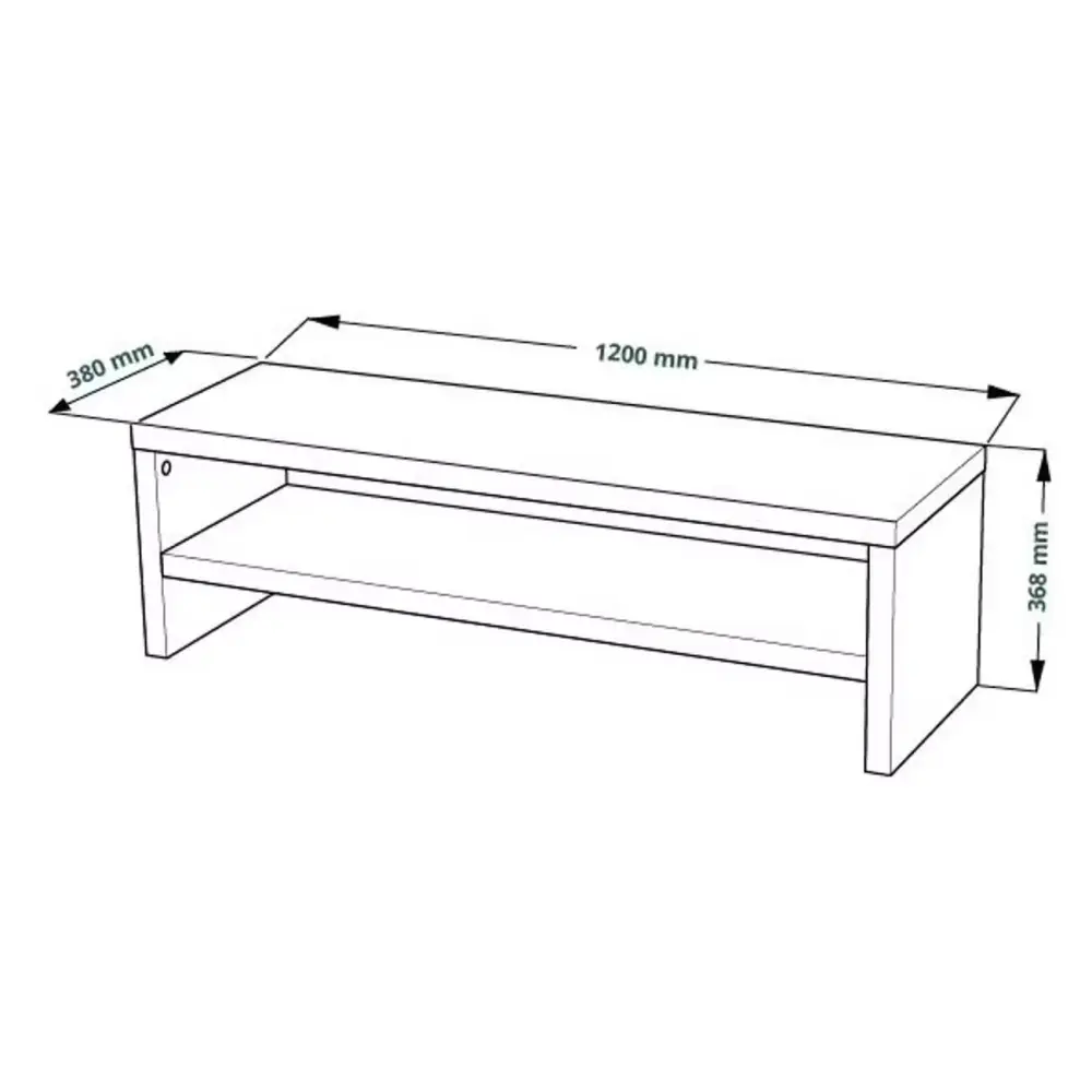 Тумба под телевизор 120 см с полкой MASSA | Интернет магазин Масса Мебель