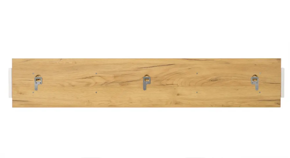 Полка навесная 1400 Бари (Дуб Золотой/Белый) ЛД | Интернет магазин Масса Мебель