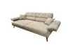 Диван прямой Bella Beige 020, белый велюр (Турция)