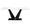 Стол обеденный SHT-T78 белый мрамор /черный (SHF) | Интернет магазин Масса Мебель