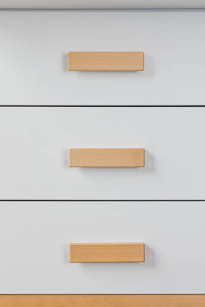 Комод с пеленальным столиком Terra белый/дерево (ANT) 