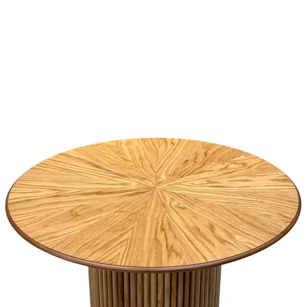 Стол обеденный круглый Рига Д-2 МДФ-дуб, MASSA 