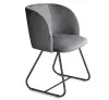 Стул мягкий SHT-ST33/S38 угольно-серый / черный муар (SHF) снято