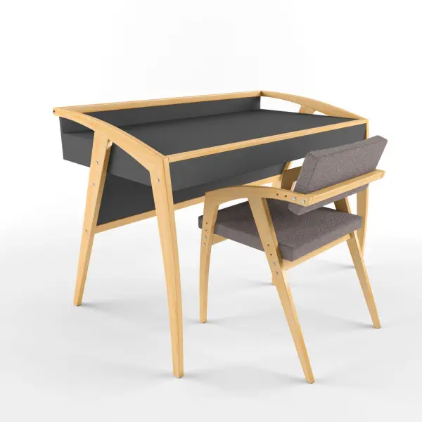 Стол Робин Wood Бруно темно-серый (POP) (Темно-серый)