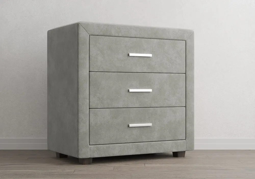 Комод 3 ящика рогожка багама, бежевый (SM) | Интернет магазин Масса Мебель