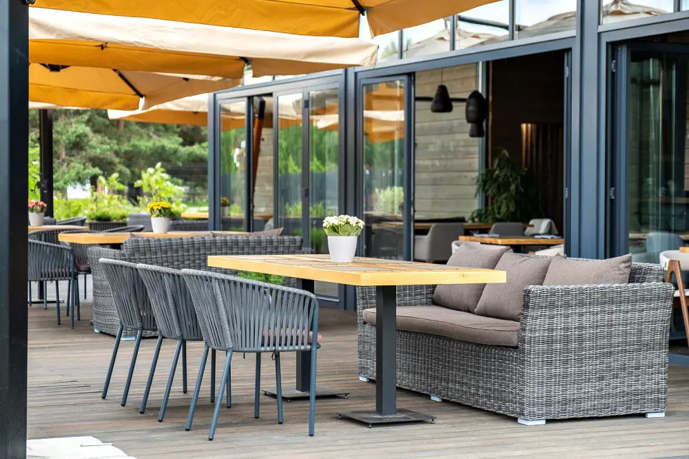 "Бордо" стул плетеный из роупа, каркас алюминий темно-серый (RAL7024) шагрень, роуп серый 15мм, ткань серая (sis) | Интернет магазин Масса Мебель