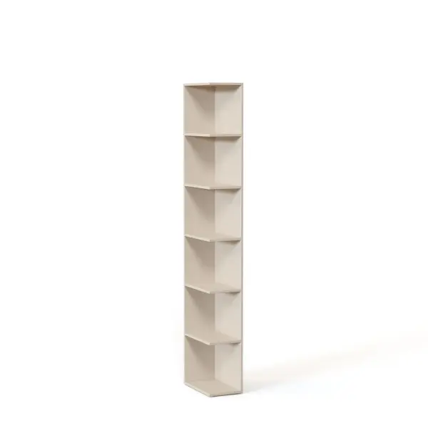 NEO Торцевой открытый стеллаж Н=2100мм Левый 250х2100х430 Кроношпан Кашемир 5981 BS