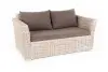 "Капучино" диван из искусственного ротанга двухместный, цвет бежевый (sis) | Интернет магазин Масса Мебель
