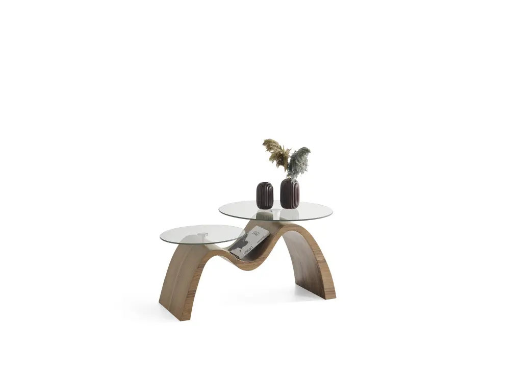 Кофейный столик Larex 630 мдф, стекло Турция | Интернет магазин Масса Мебель