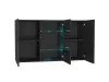 Комод Point Т-1.2 Чёрный глянец (NK) - интернет магазин Масса Мебель