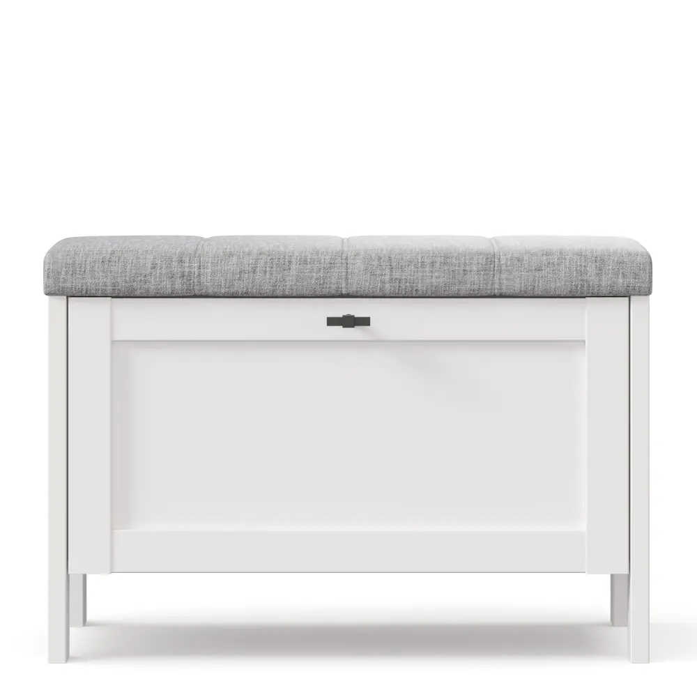 Тумба с пуфом Бланко (Белый) ЛД - интернет магазин Масса Мебель