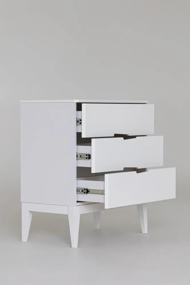 Комод Mia с пеленальным столиком белый Выставочный образец (ANT) - интернет магазин Масса Мебель