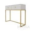 Консоль White металлокаркас золото/ЛДСП белый (ROB)