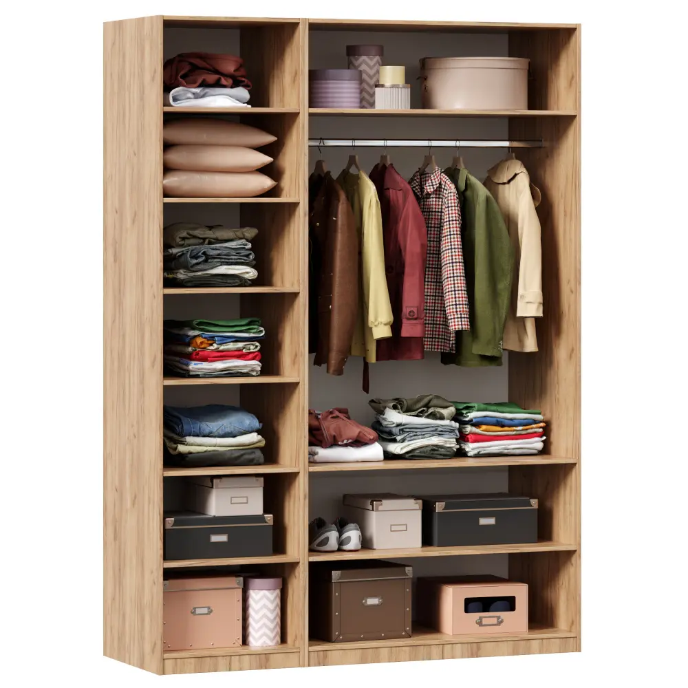 Шкаф трехстворчатый Норд (Дуб Золотой) ЛД - интернет магазин Масса Мебель