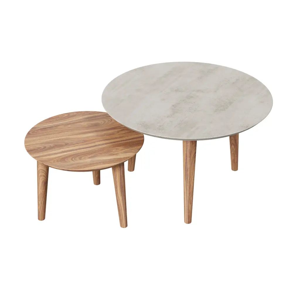 Стол журнальный Тип 6 D 400 (Орех фактурный) ЛД | Интернет магазин Масса Мебель